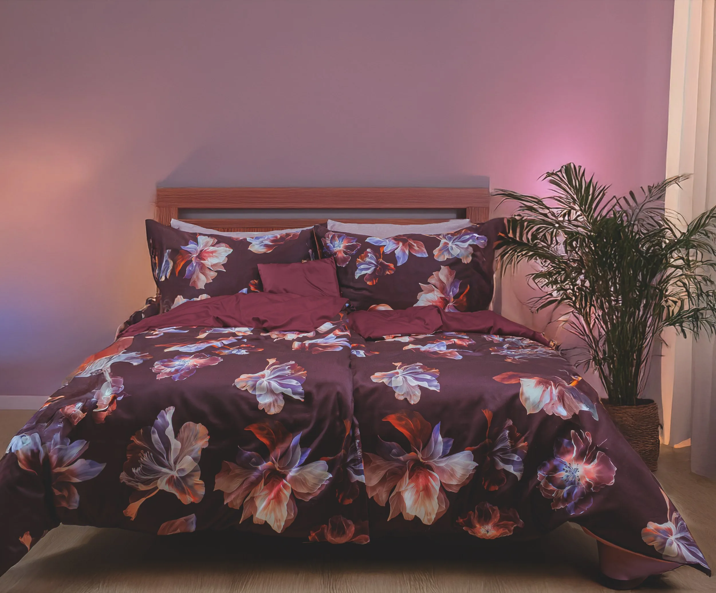 Modern Elegance Dunkelrot – Ambiente