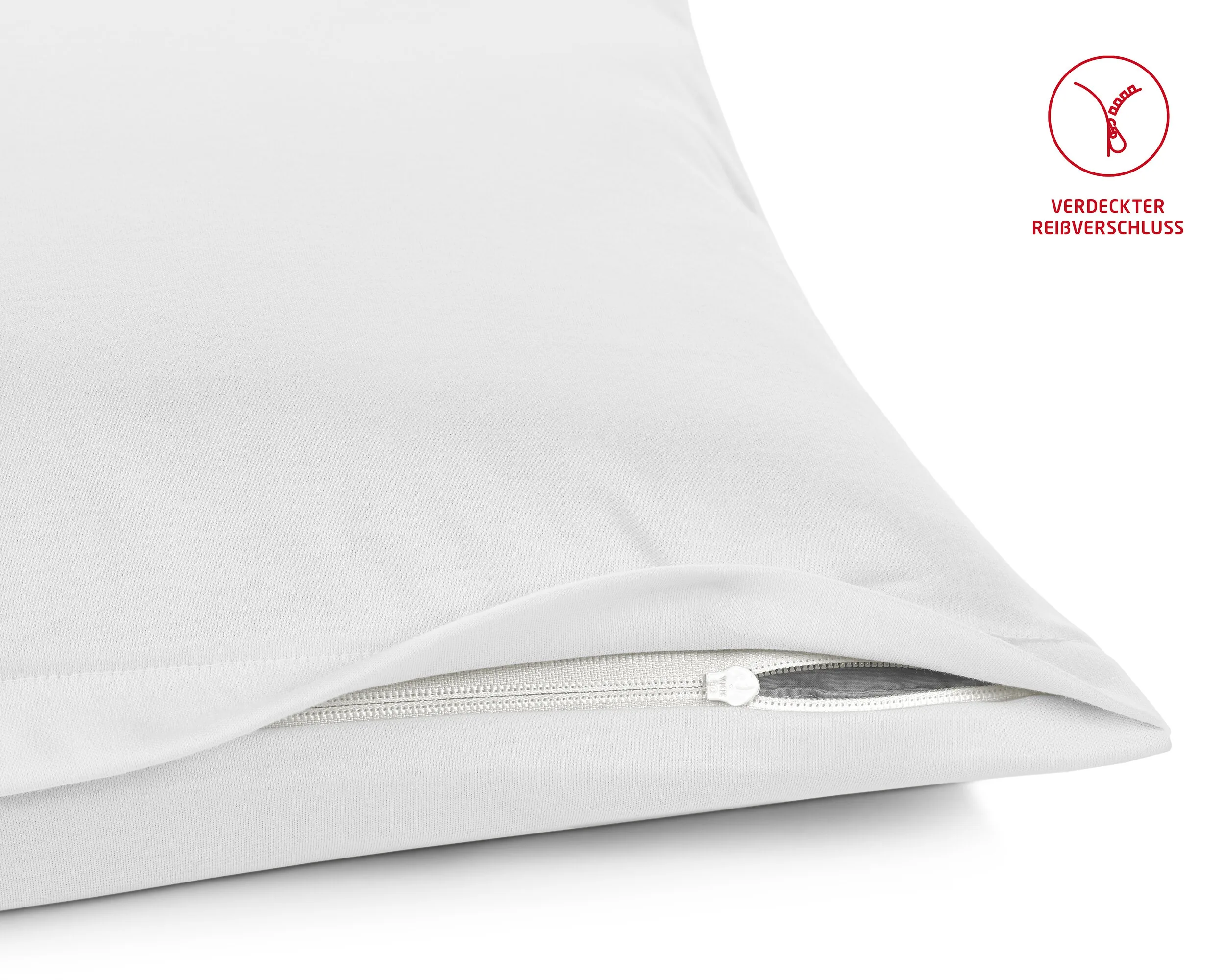 Colours Interlock Jersey 9200 Weiss – Reissverschluss