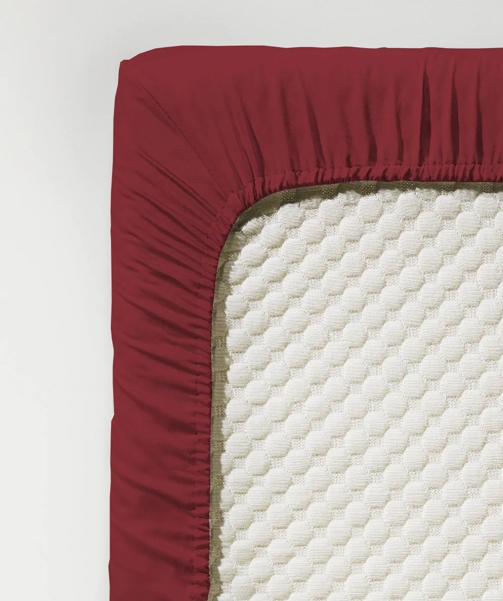 Colours Spannlaken Bordeaux – Detail 2