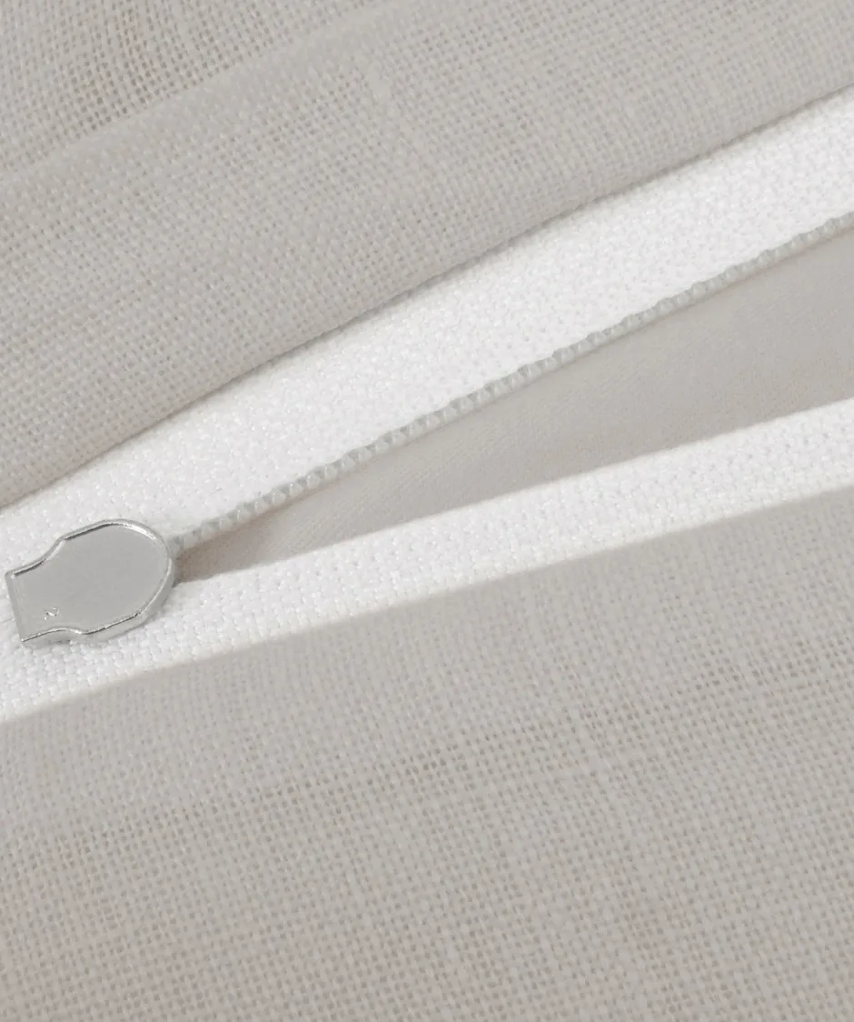 Black Premium Leinen – Detail Reißverschluss