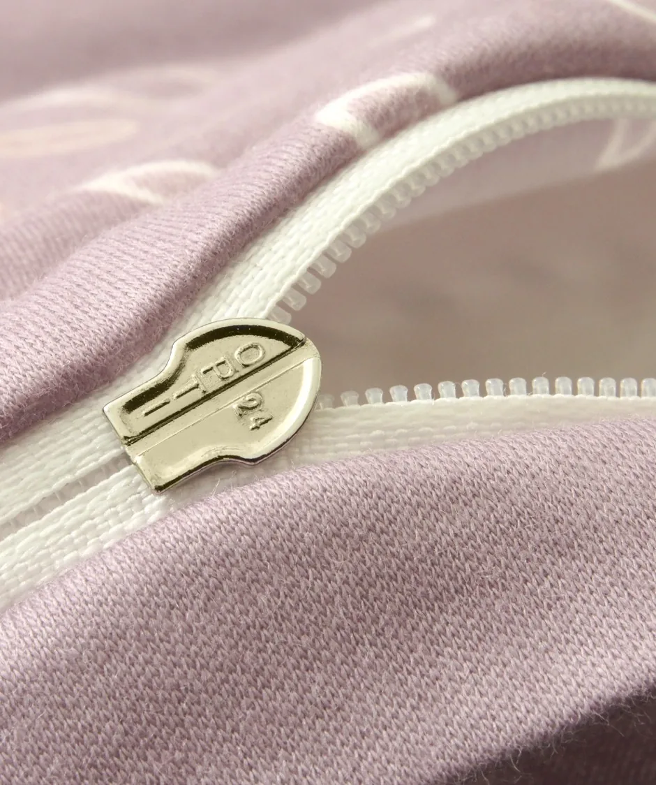 Black Premium Jersey Mauve – Detail Reißverschluss