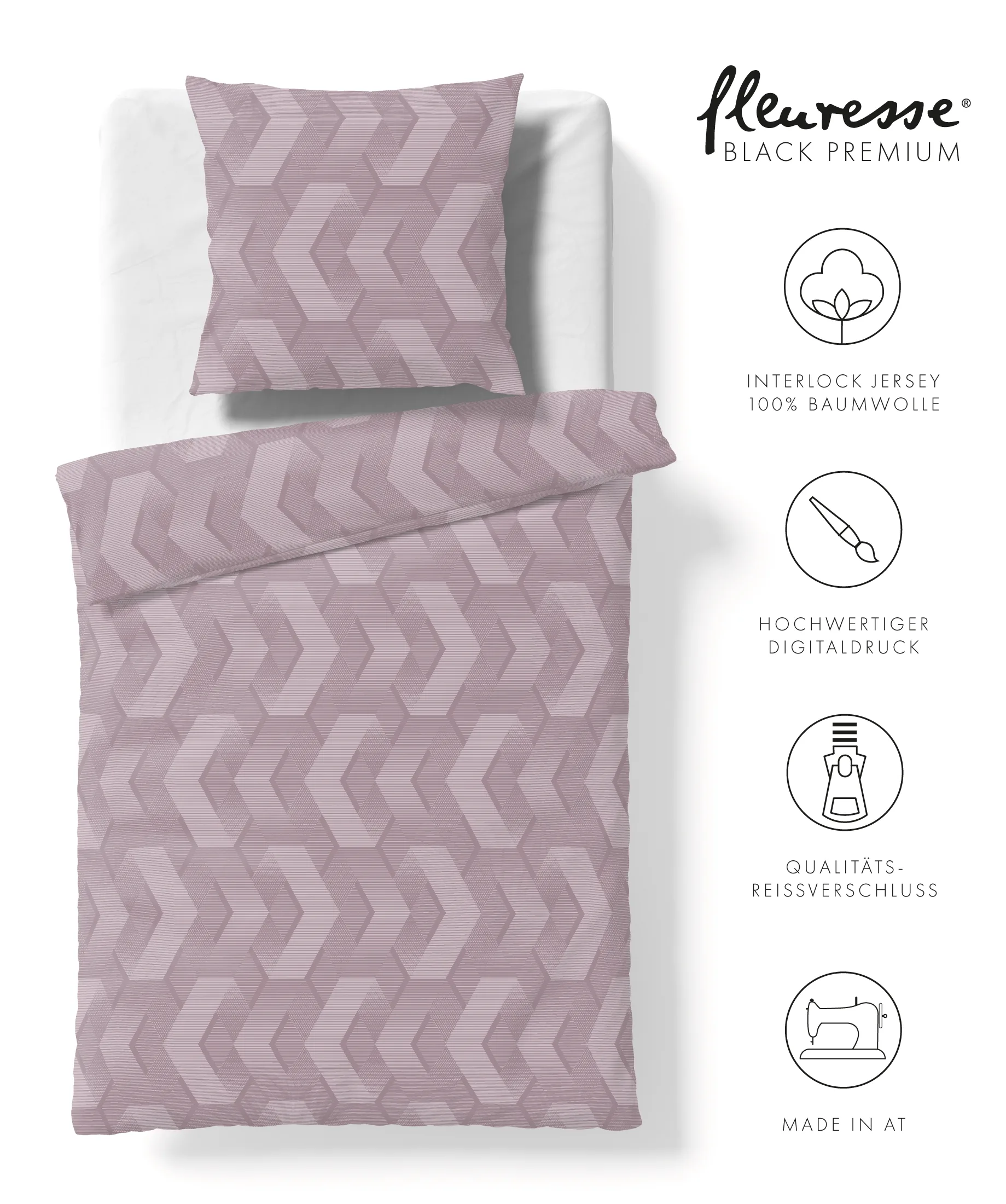 Black Premium 074597 Bettwäsche aus Interlock Jersey