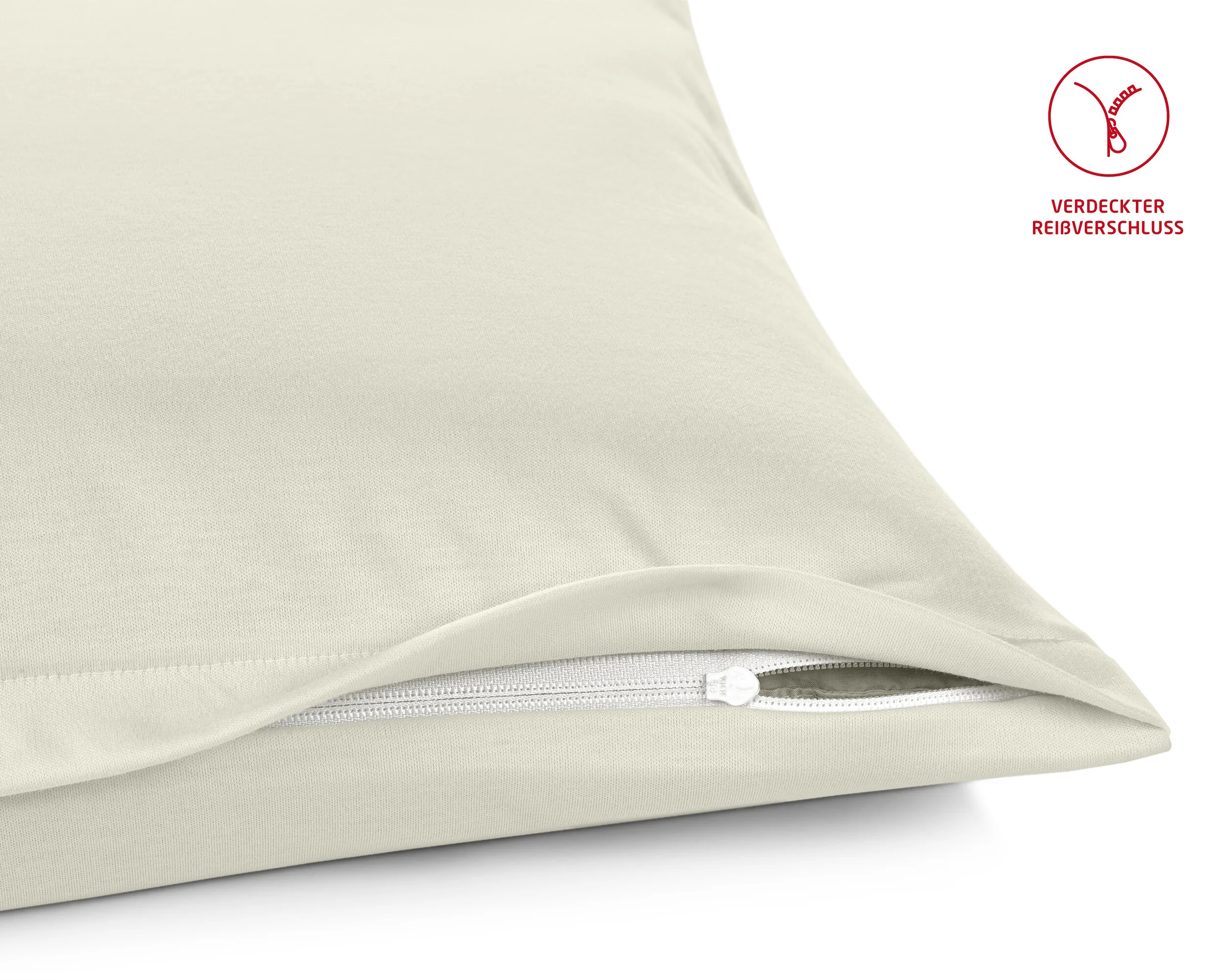 Colours Interlock Jersey 9200 Creme – Reissverschluss