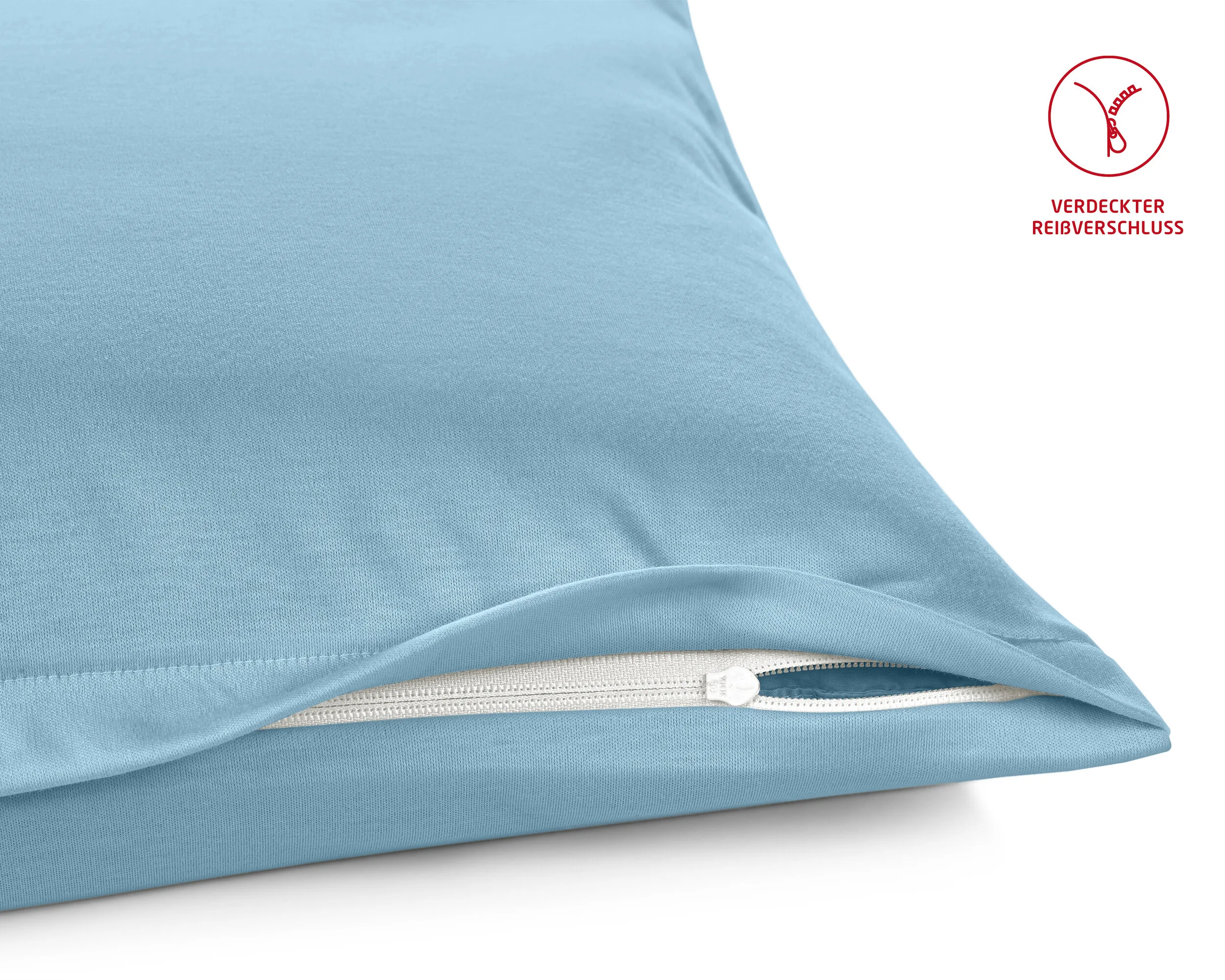 Colours Interlock Jersey 9200 Blau – Reissverschluss