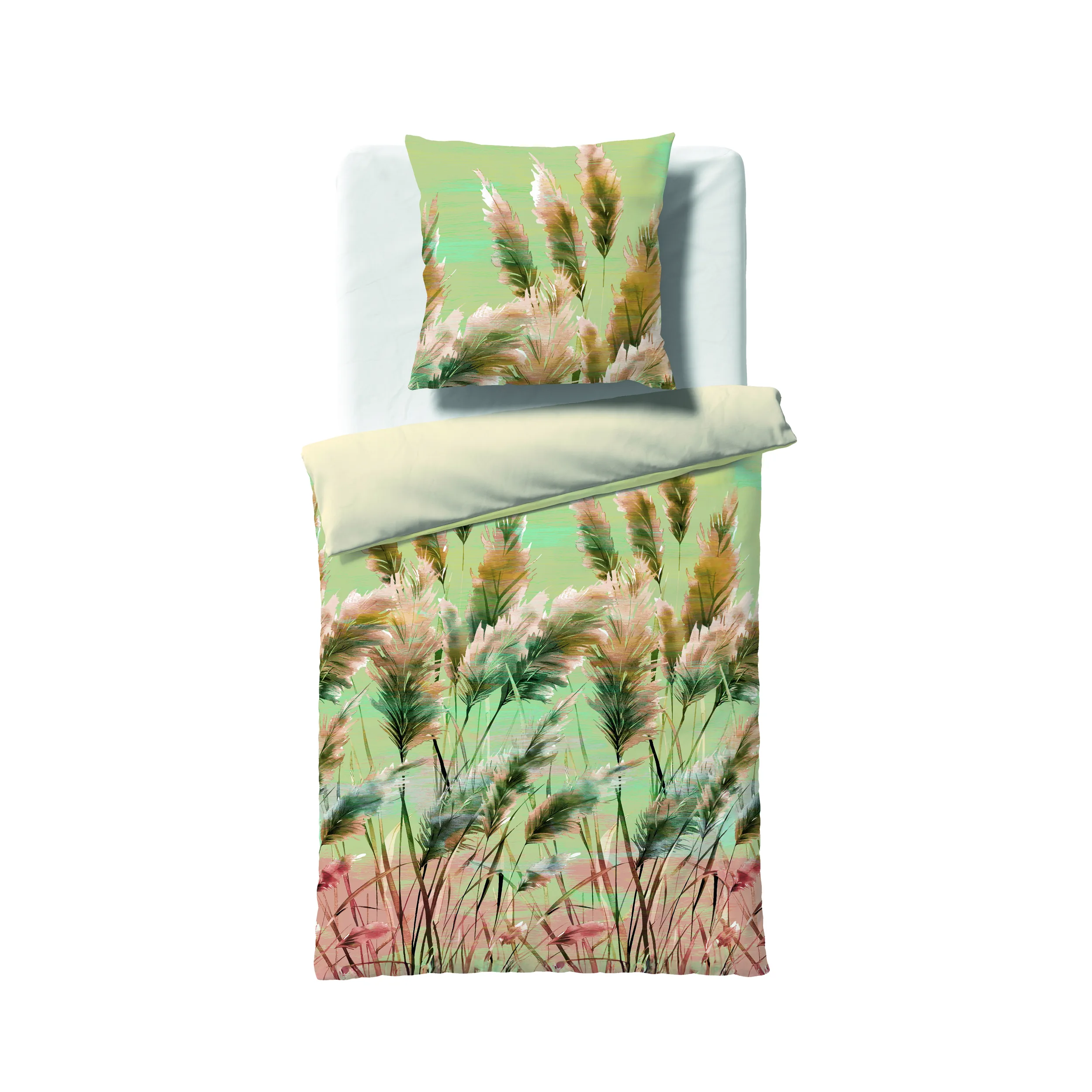 Bed Art Grün – Freisteller
