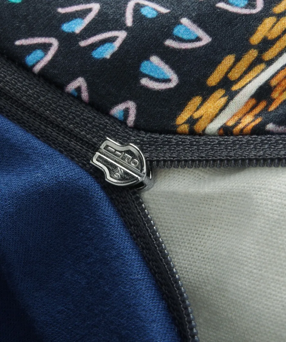 Black Premium Jersey Nachtblau – Detail Reißverschluss