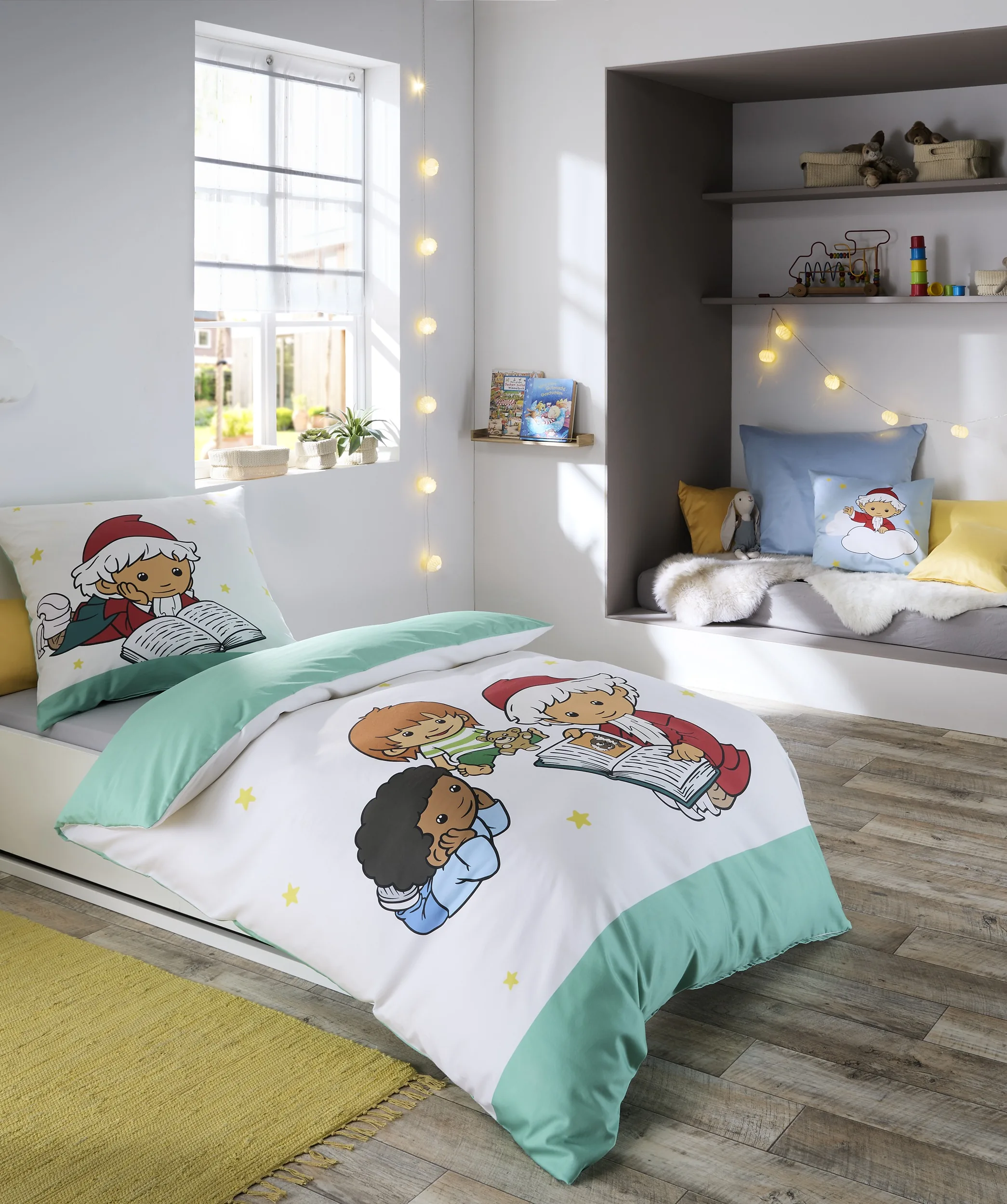 Sandmann 114623 Bettwäsche aus Mako-Satin