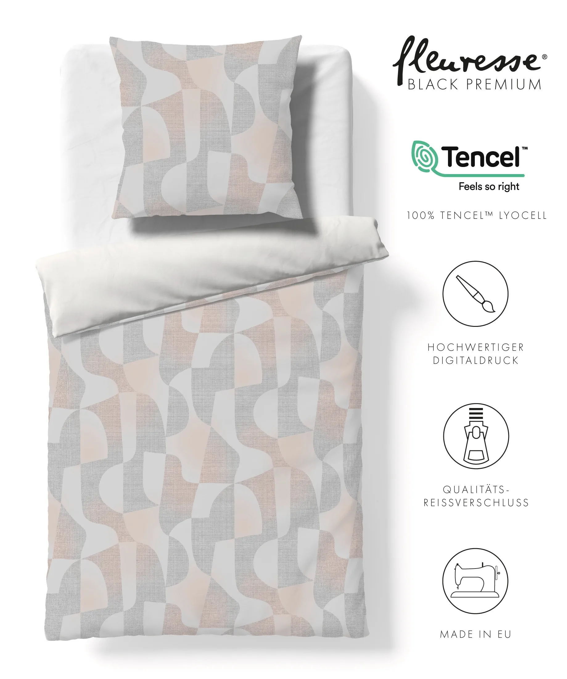 Black Premium 524593 Bettwäsche aus TENCEL™ Lyocell-Fasern