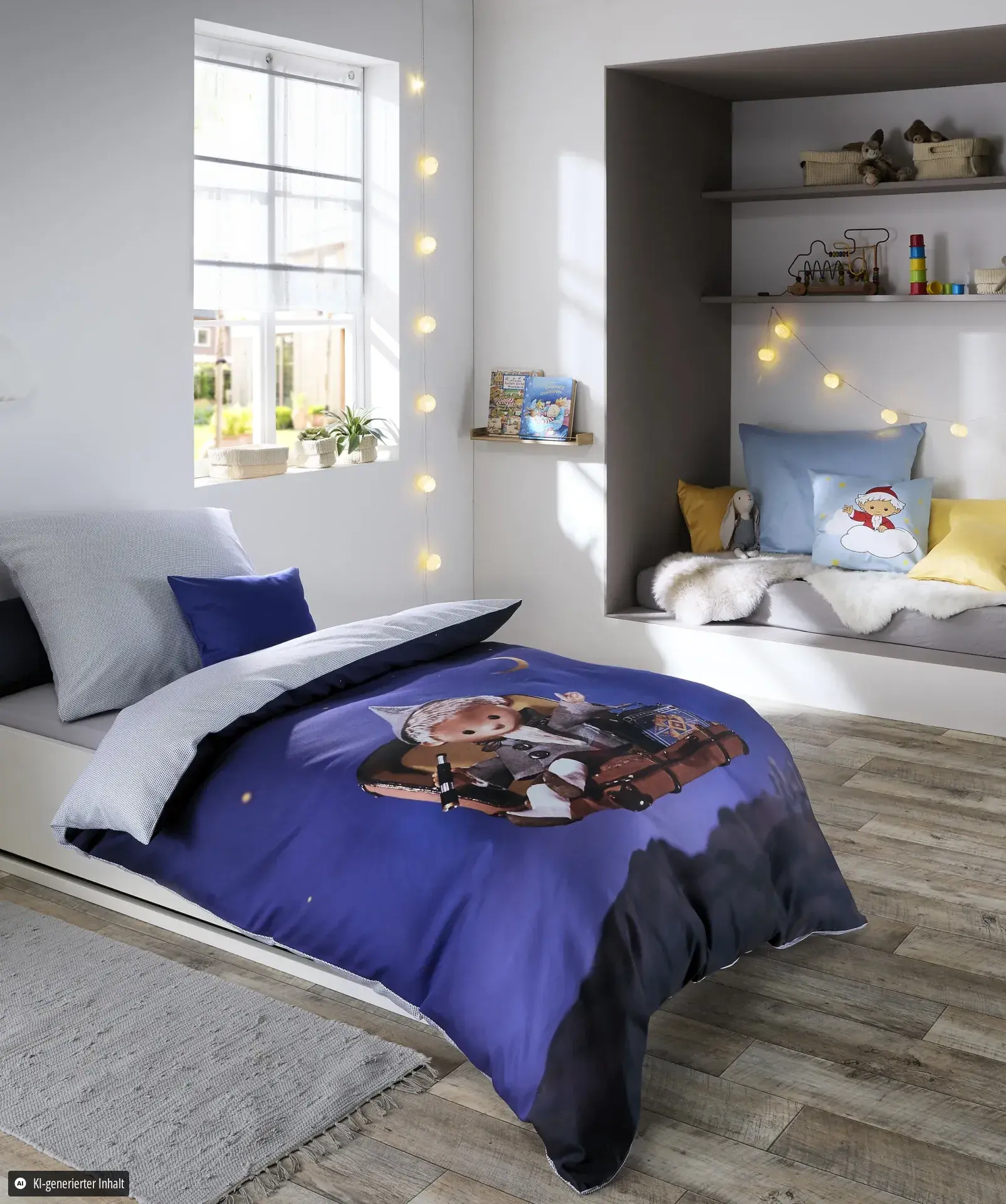 Sandmann 114625 Bettwäsche aus Mako-Satin