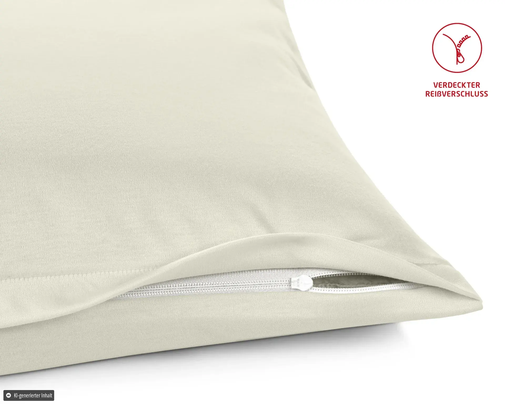 Colours Interlock Jersey 9200 Creme – Reissverschluss