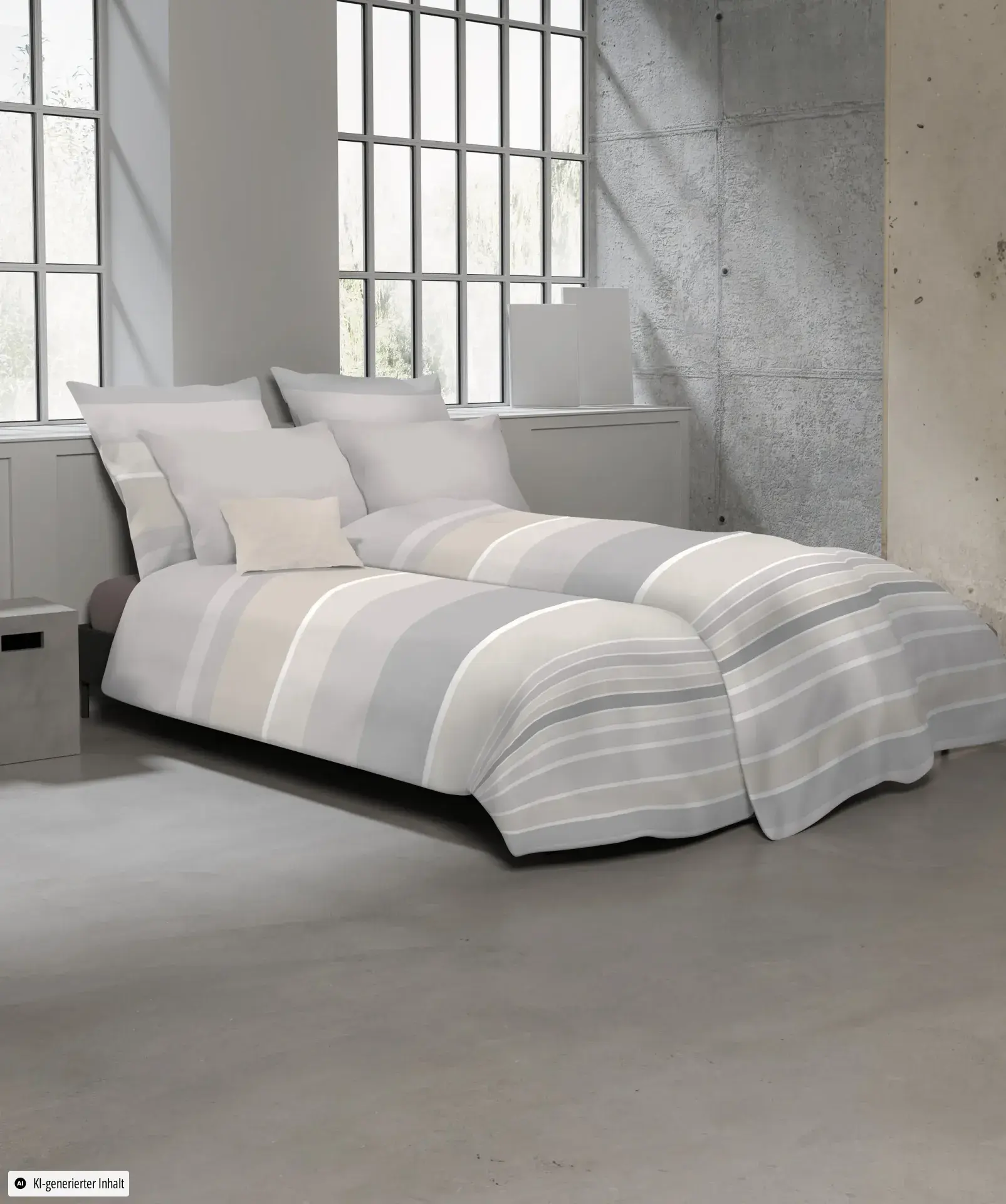 Black Premium Schweizer Satin Hellgrau-Creme – Ambiente 1