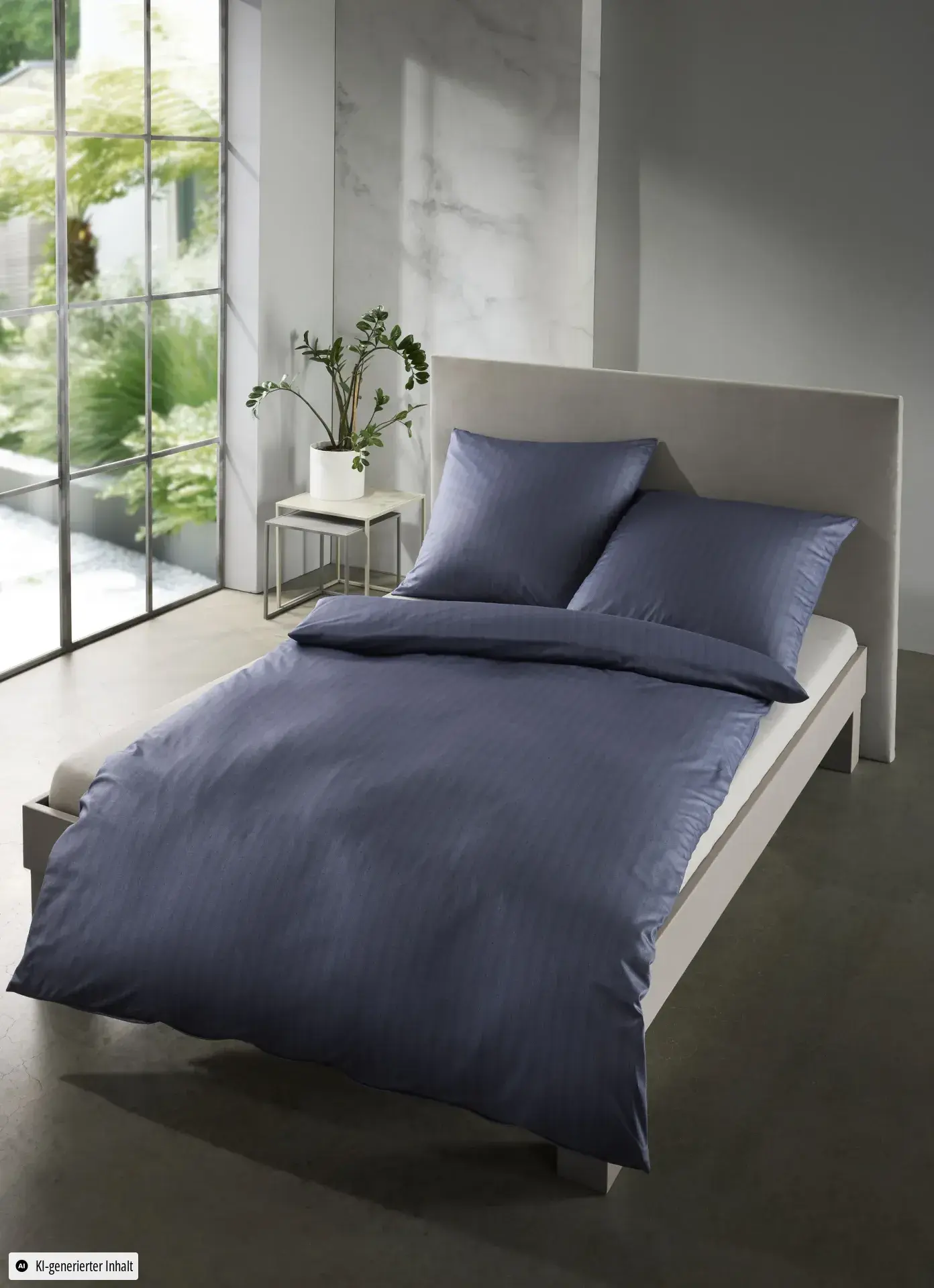 Black Premium Interlock Jersey blau – Ambiente