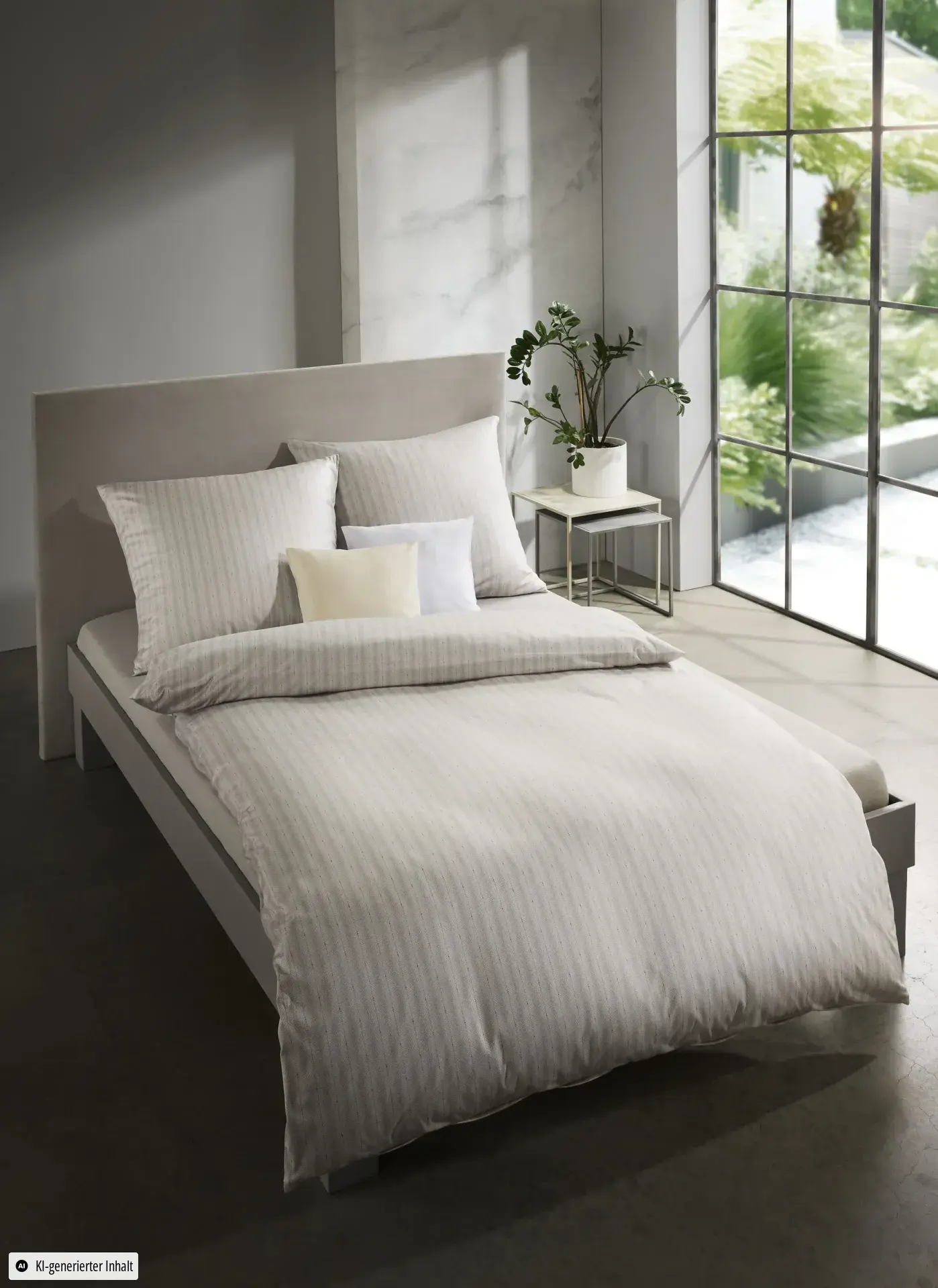 Black Premium Interlock Jersey grau – Ambiente